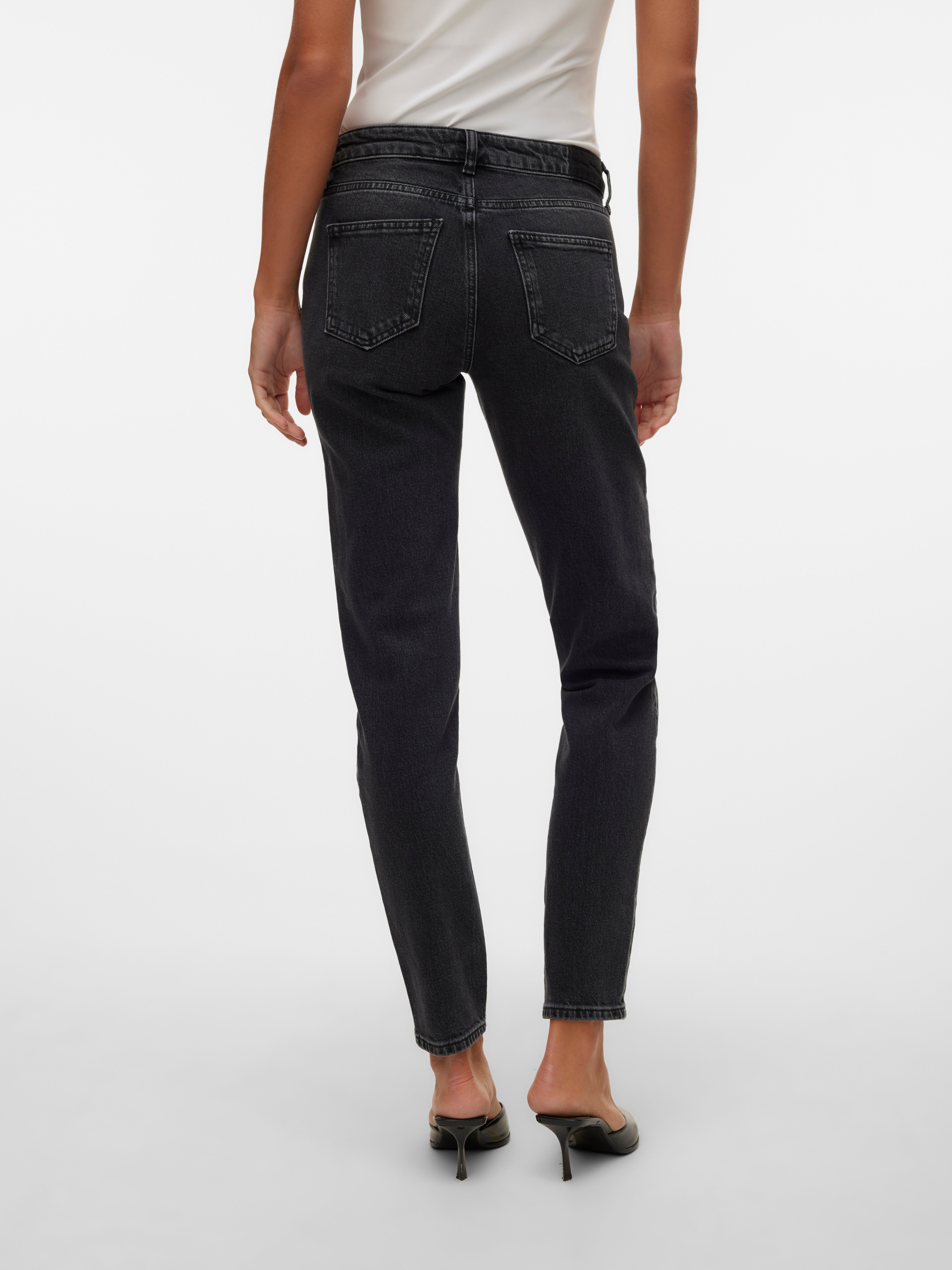 VMMARRY Niedrige Taille Hohe Taille Jeans