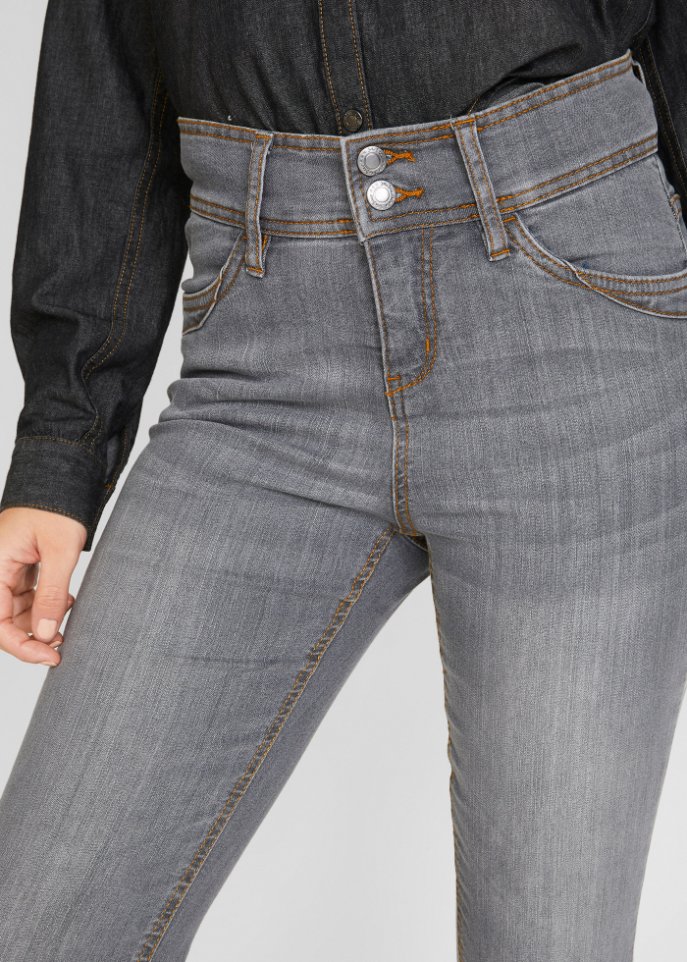 High Waist Komfort-Stretch-Jeans, Slim