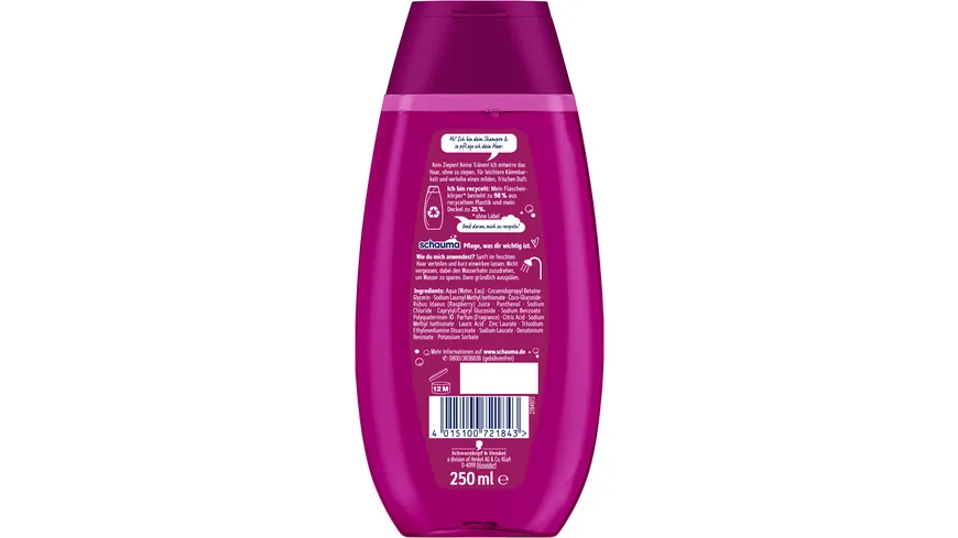 SCHAUMA Shampoo & Balsam 250 ml Himbeere 250 ml