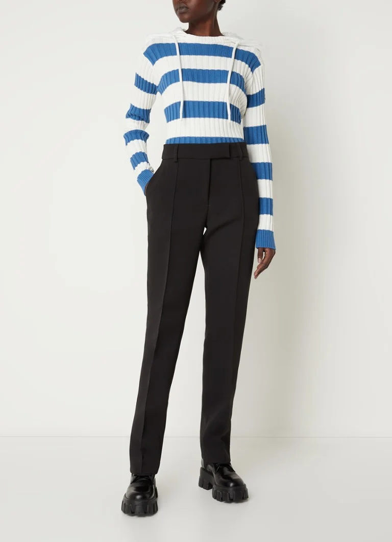 Felpa con cappuccio a coste Moncler