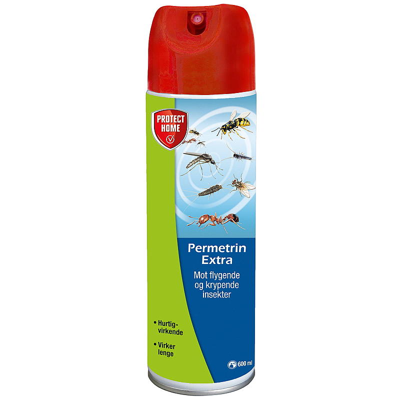 Protect Home Insektsspray 600 ml   20% ekstra Permetrin