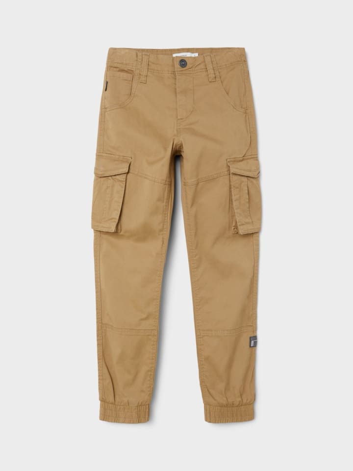 name it Cargo Hose für Jungen Jogger Chino Freizeithose NKMRYAN in Hellbraun günstig kaufen