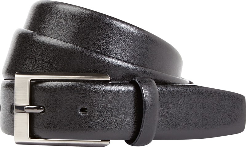 Gürtel aus Leder in schwarz