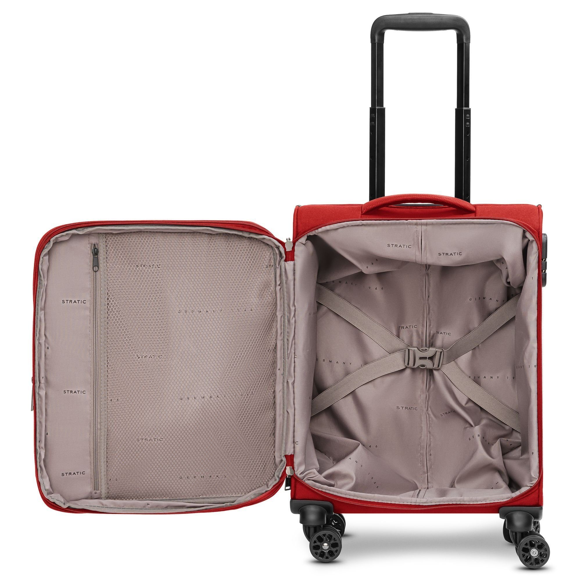 Stratic Handgepäck-Trolley taska, 4 Rollen, Polyester