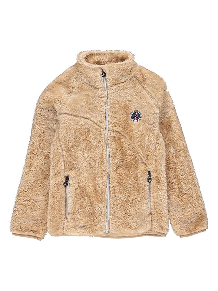 Peak Mountain Fleecejacke in Hellbraun günstig kaufen