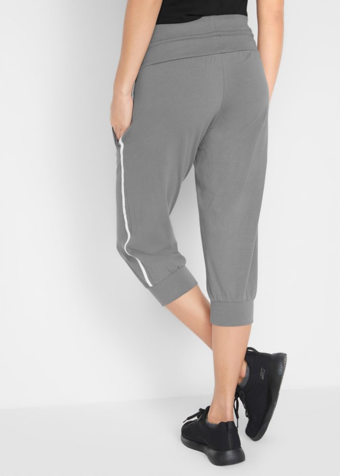 Jogginghose aus Baumwolle (2er Pack), Capri-Länge
