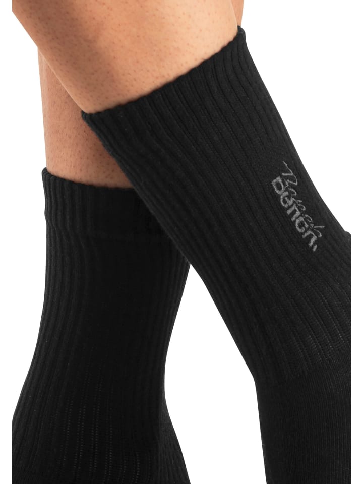 Bench Basicsocken in 1x schwarz, 1x anthrazit-meliert, 1x pistazie günstig kaufen 35-38