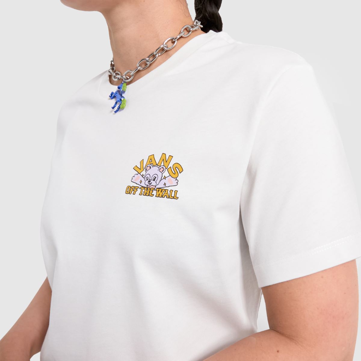 Vans – Vit t-shirt med logotyp
