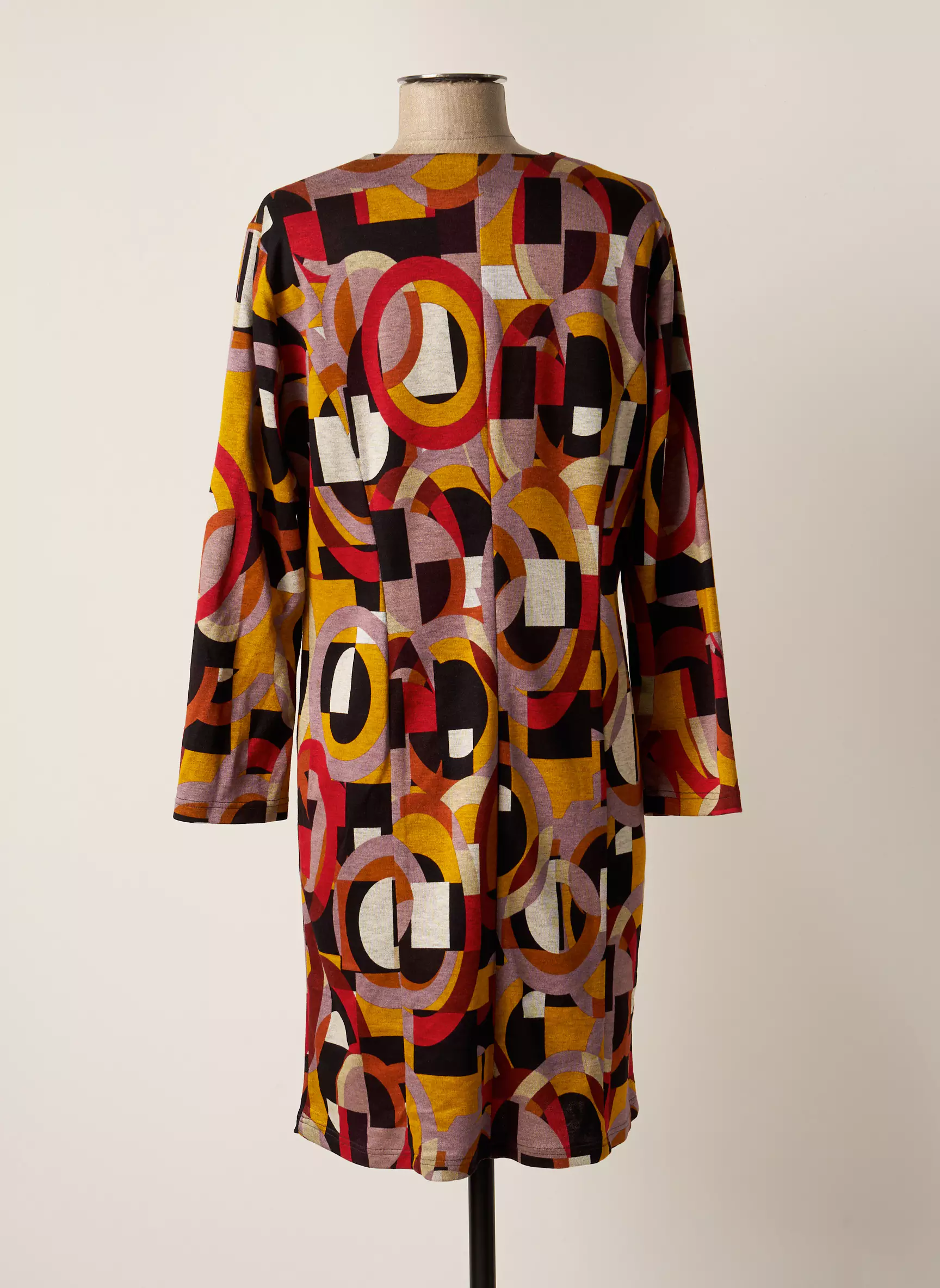 Gevana Robes Courtes Femme couleur jaune