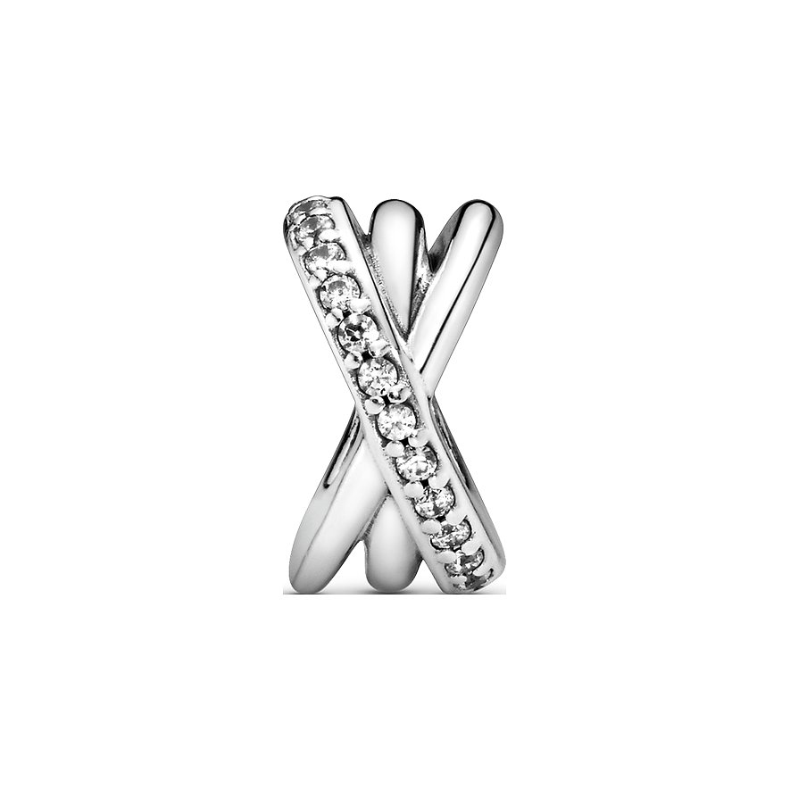 Pandora Charm Timeless Funkelnde und Polierte Linien Zwischenelement