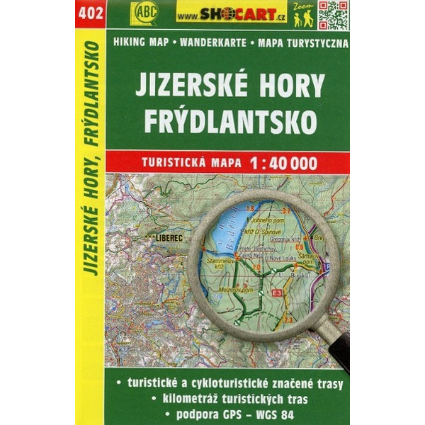 Wanderkarte Tschechien Jizerske hory, Frydlantsko 1 : 40 00 - Wanderkarte