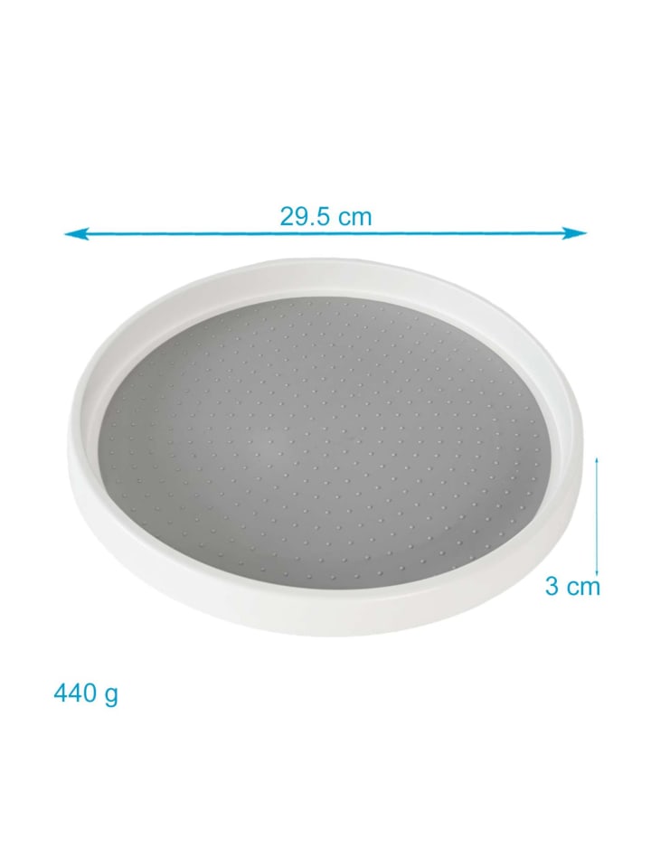 Intirilife 360 Grad Drehteller Drehplatte in Weiß - Grau günstig kaufen onesize
