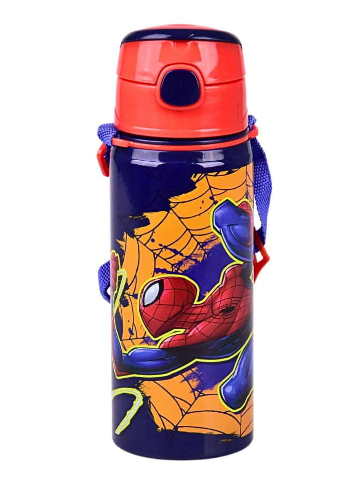Spiderman Alu-Trinkflasche Spider-Man 600 ml mit Klappdeckel & Tragegurt in Bunt günstig kaufen 22