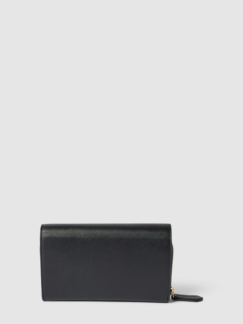 Handtasche mit Label-Detail Modell 'ZERO' in schwarz