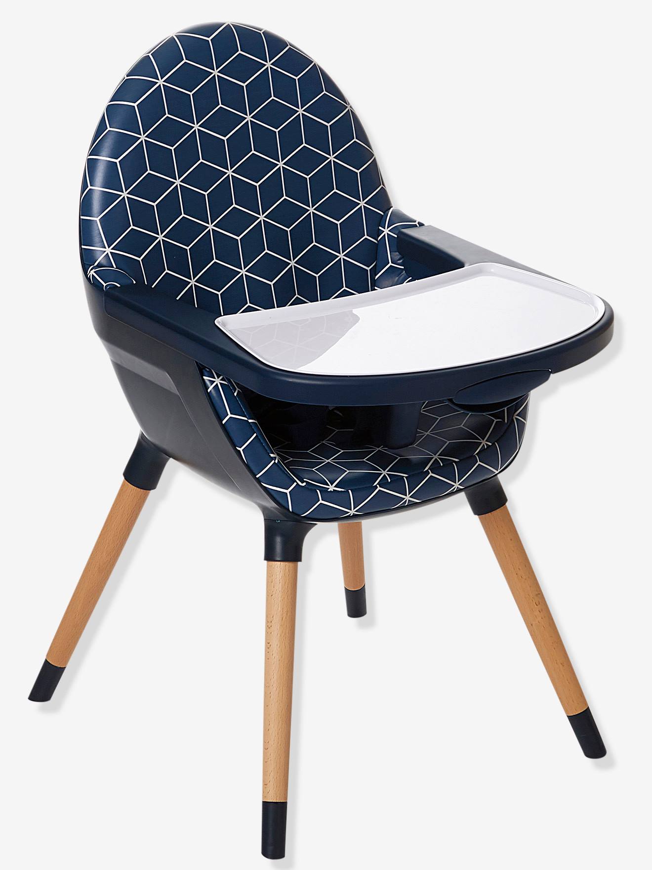 Vertbaudet Mitwachsender Kinder Hochstuhl TOPSEAT - blau bedruckt