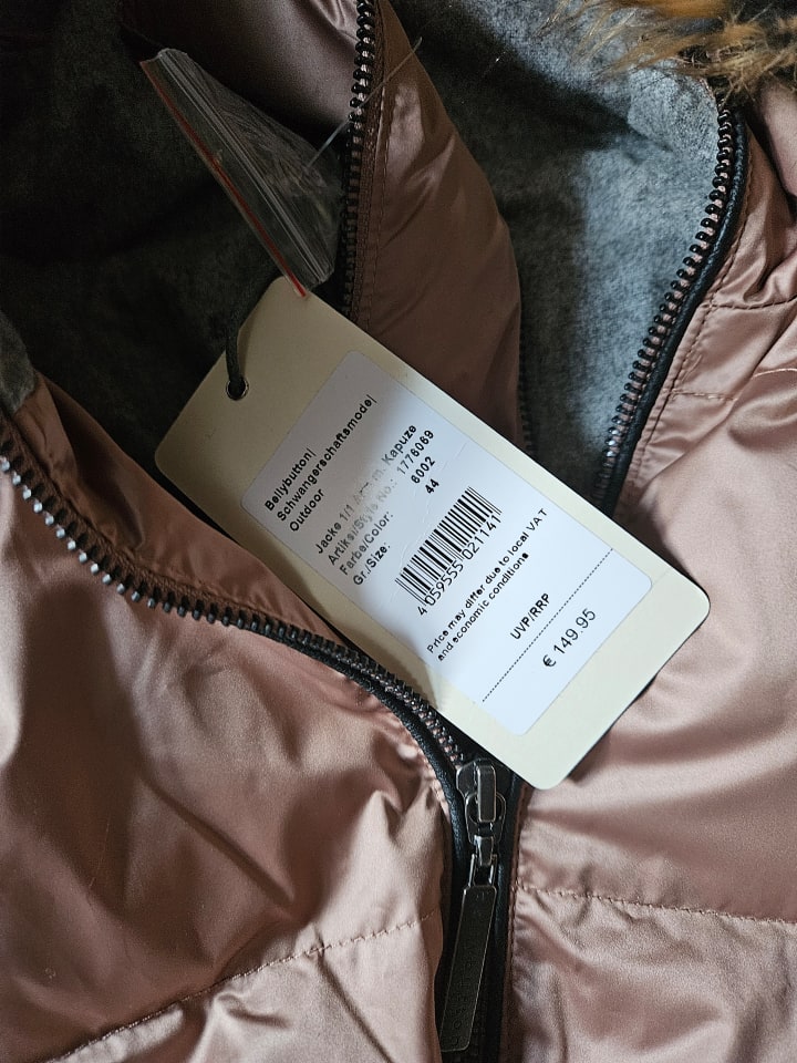 bellybutton Umstandswinterjacke in Hellbraun günstig kaufen 44