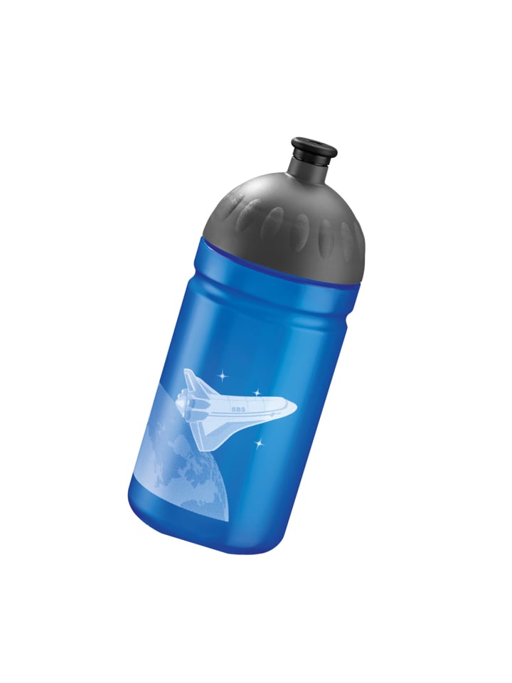 Step by Step Trinkflasche, 0,5 l, für Kindergarten und Schule in Sky Rocket Rico, Blau günstig kaufen 18,5 cm