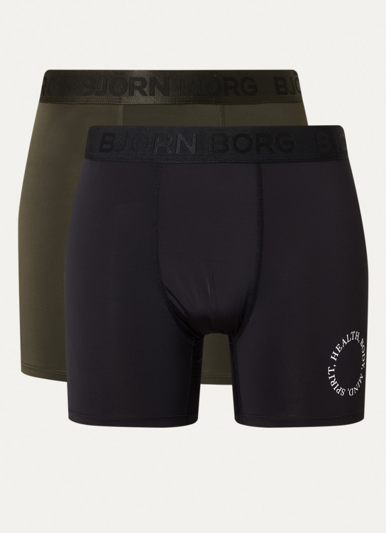 Boxers de performance Björn Borg avec bande logotée, lot de 2