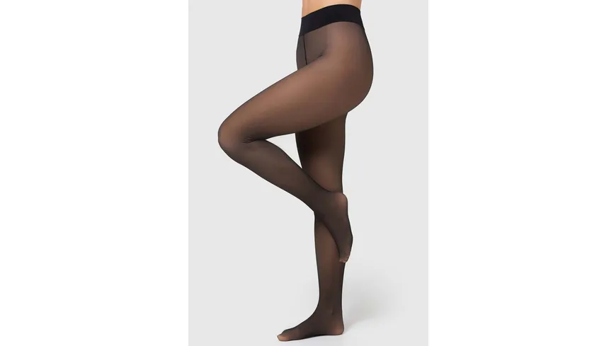 NUR DIE Damen Feinstrumpfhose Warm & Transparent 80 DEN schwarz