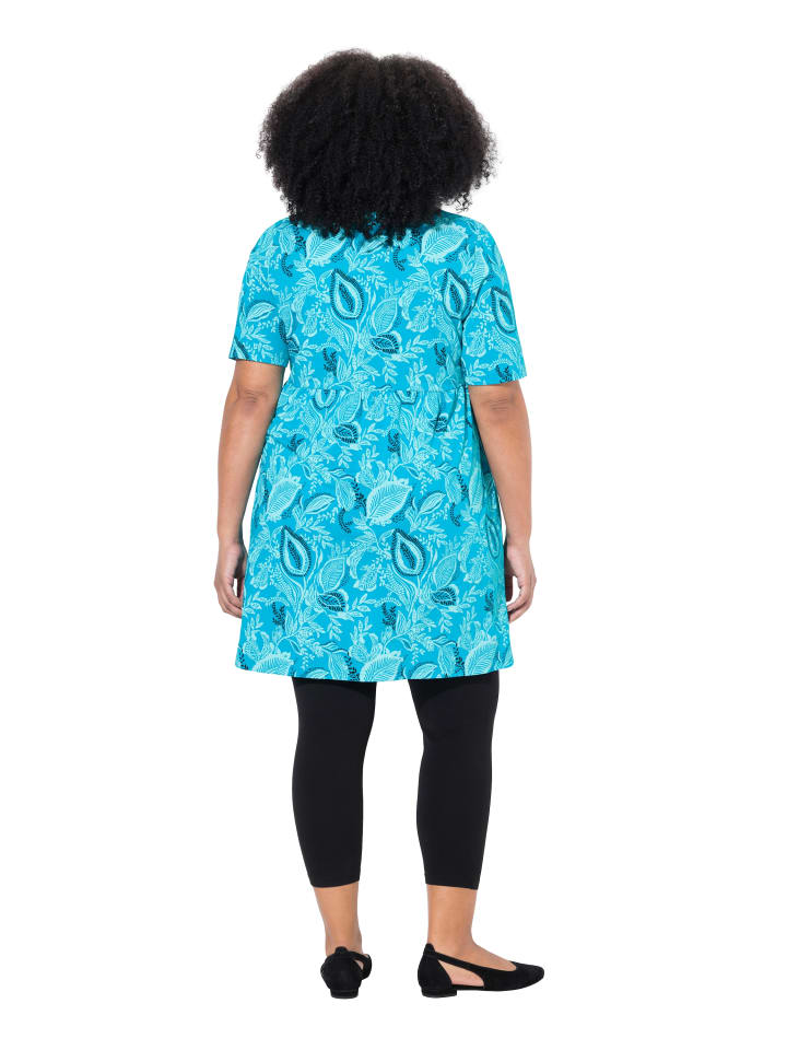 Ulla Popken Longshirt in tiefes aqua günstig kaufen