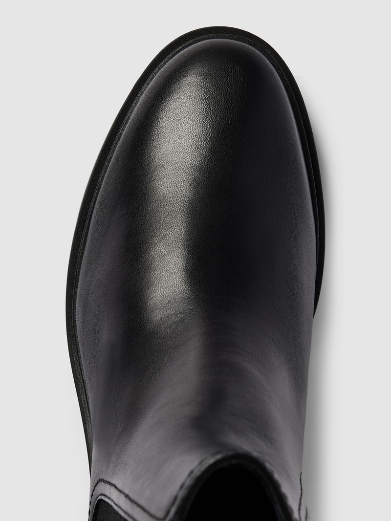 Chelsea Boots aus Leder-Mix Modell 'Paula' in schwarz
