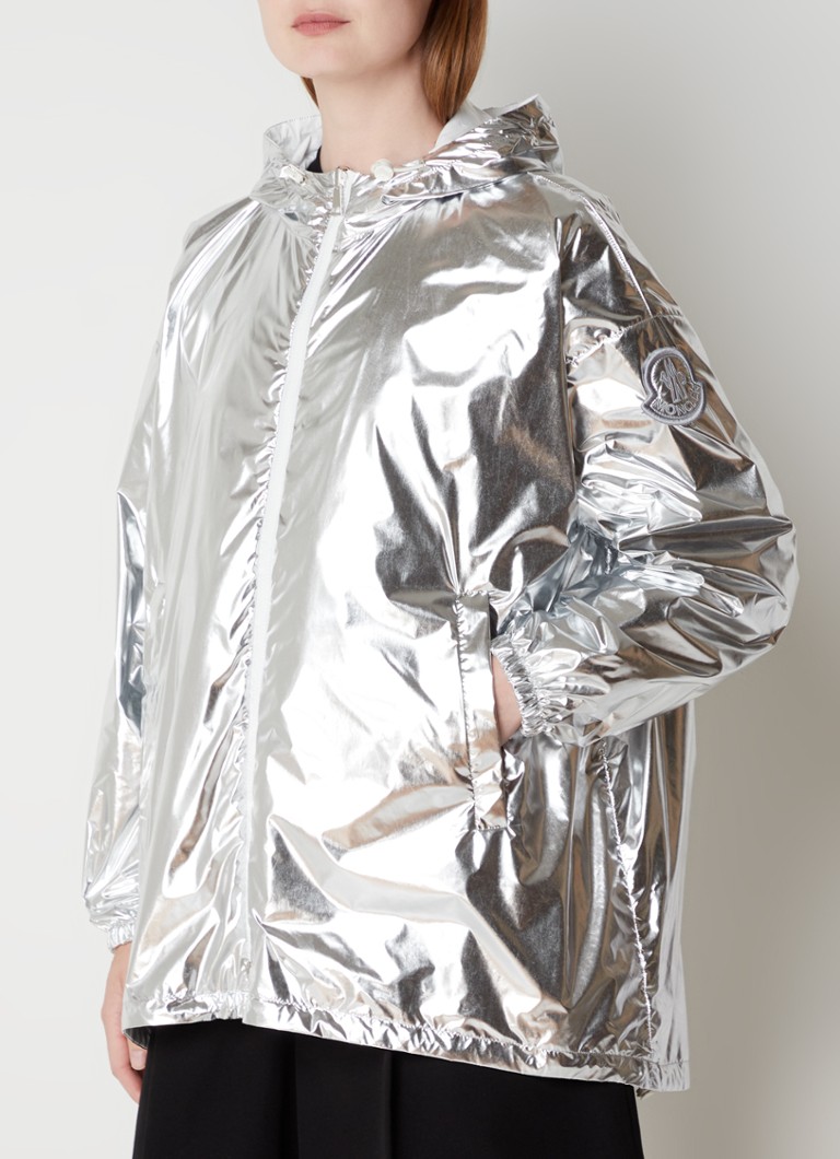 Moncler Reversible parka with hood and metallic finish