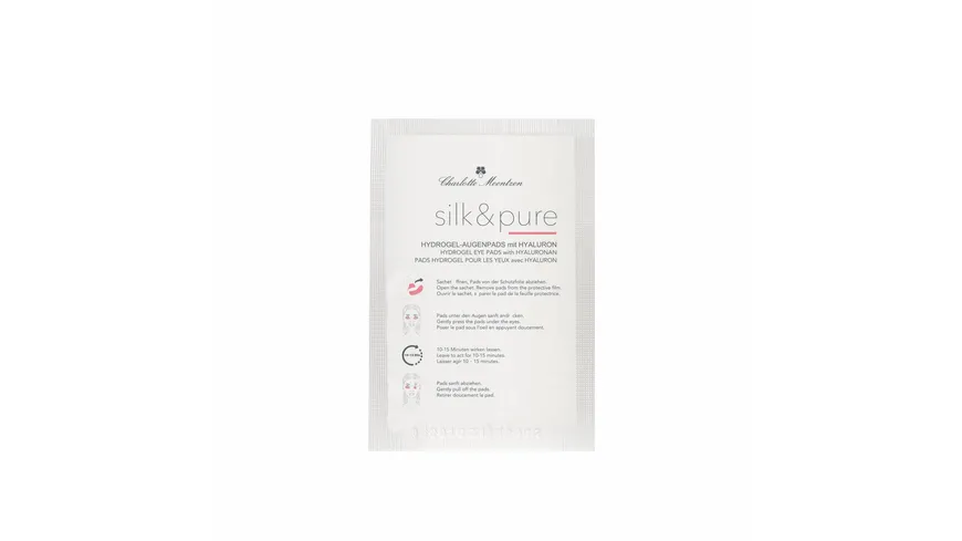 Charlotte Meentzen SILK & PURE Hydrogel-Augenpads mit Hyaluron