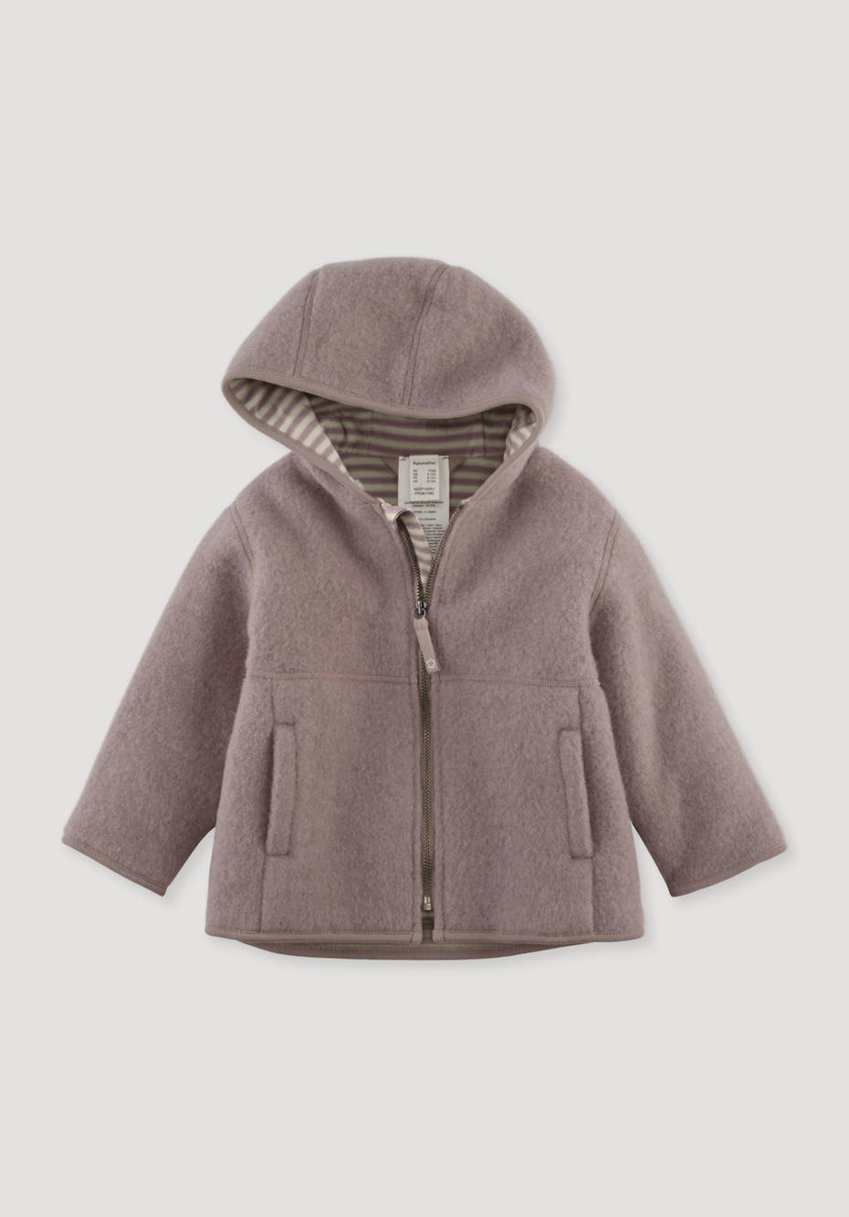 Wollfleece-Jacke aus reiner Bio-Merinowolle