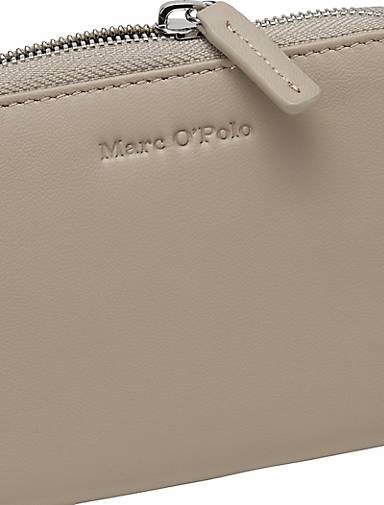 Marc O'Polo Zipper-Geldbörse aus hochwertigem Rindsleder