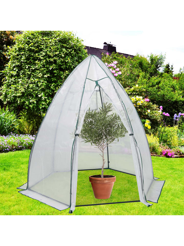 relaxdays Überwinterungszelt in Transparent - (B)180 x (H)185 x (T)160 cm günstig kaufen onesize