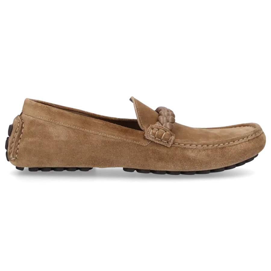 Gianvito Rossi - Mokassins MONZA Veloursleder - beige