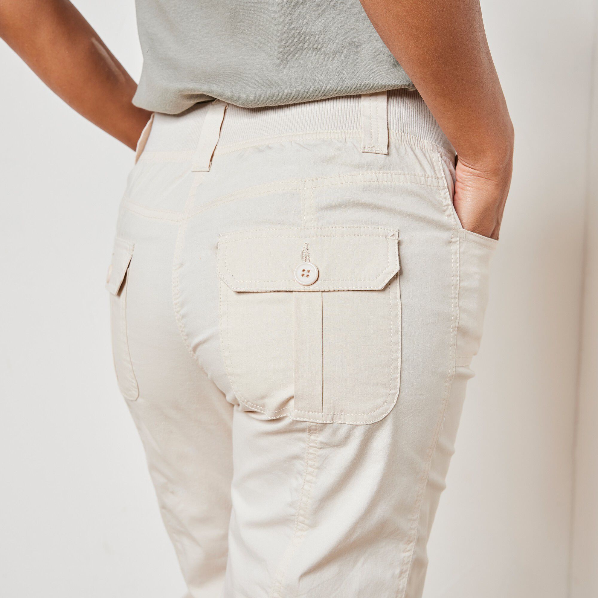 Pantacourt ceinture maille