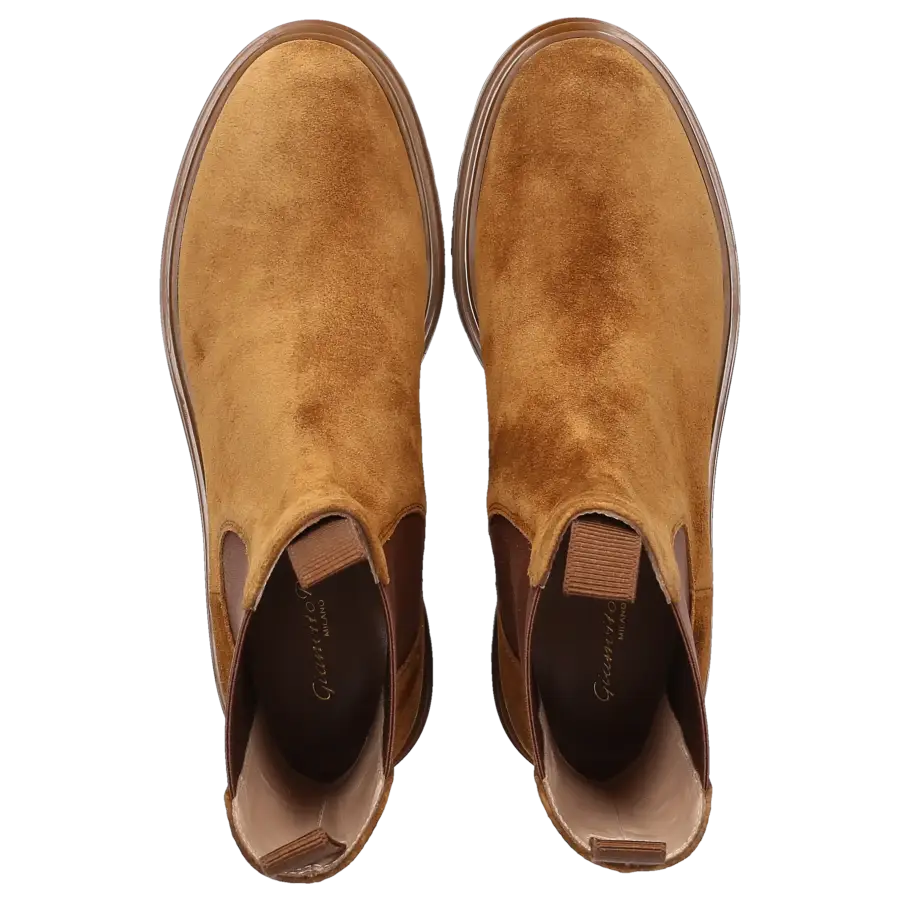 Gianvito Rossi - Chelsea Boots CHESTER Veloursleder - beige