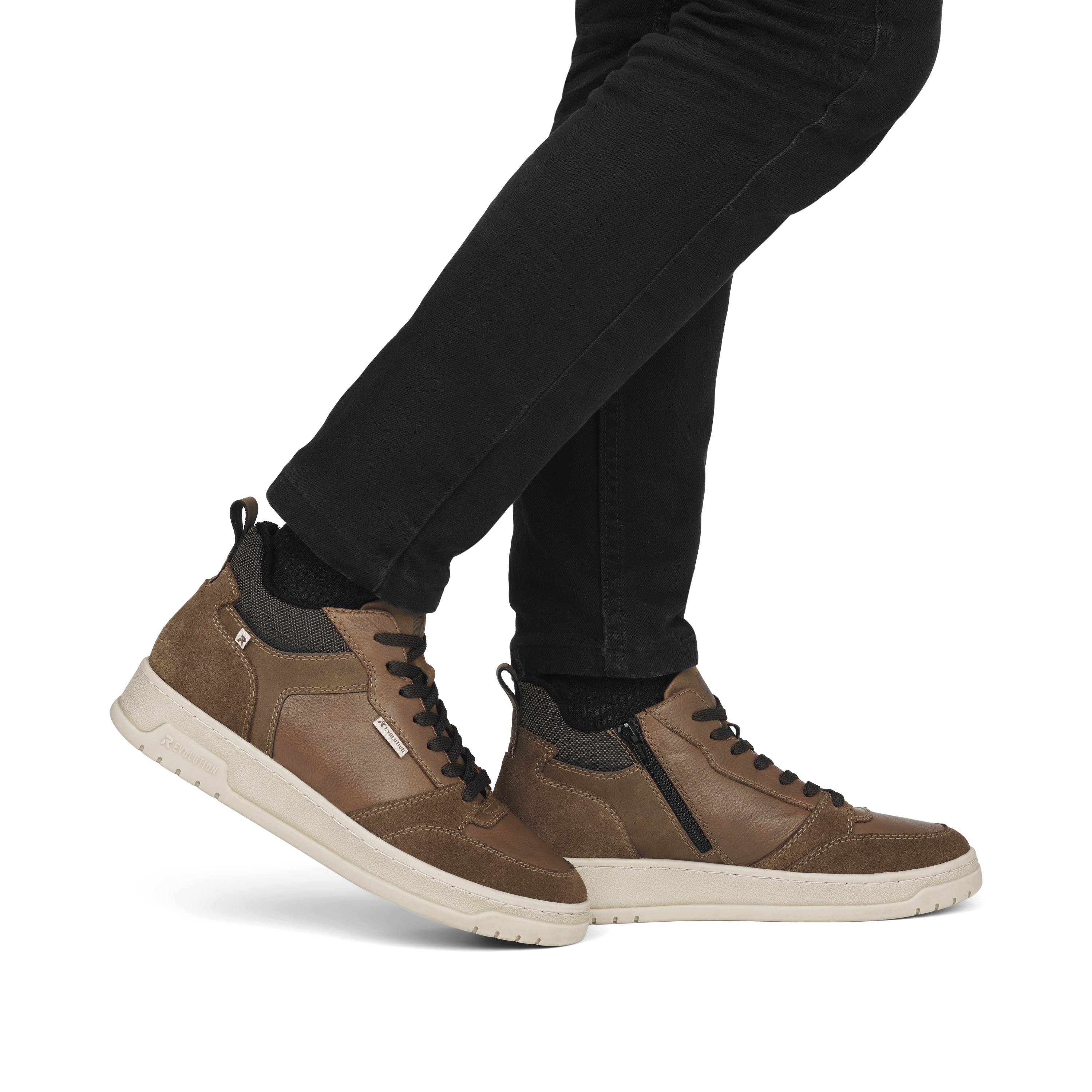 Rieker Herren Sneaker High caramel brown