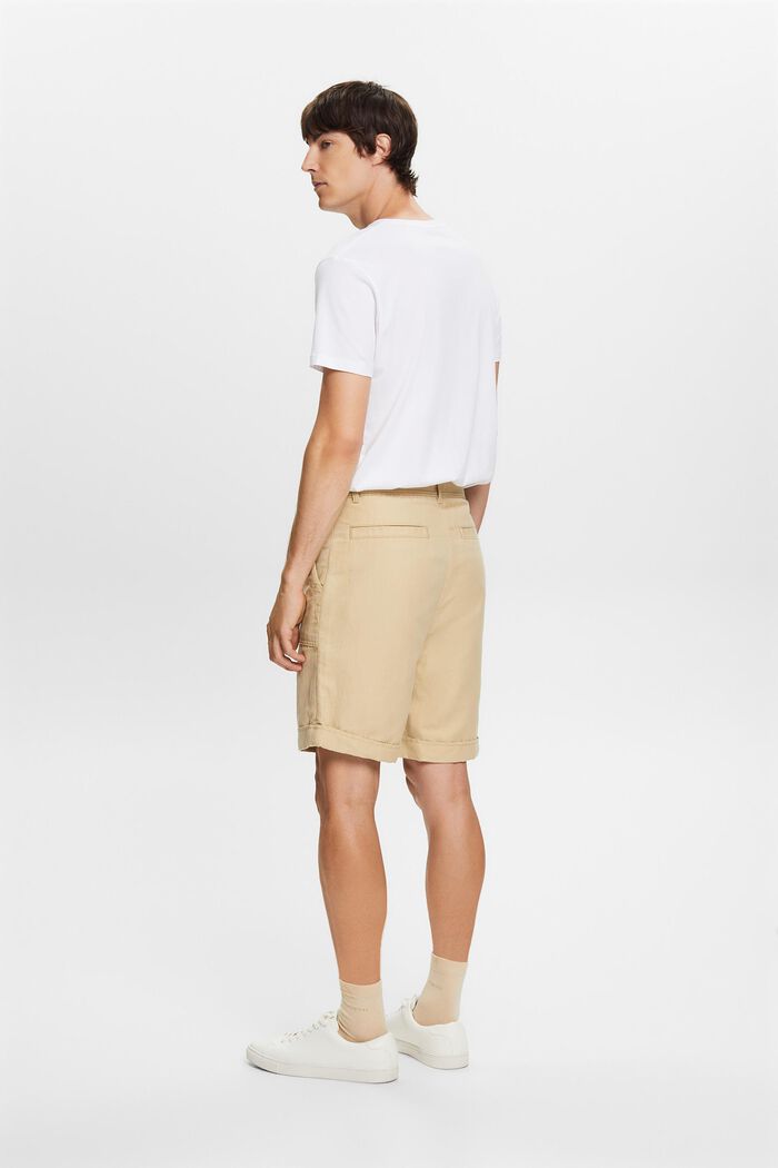 Bermudashorts, Baumwoll-Leinen-Mix