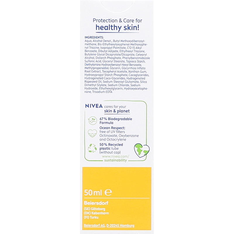 Nivea Solkrem 50 ml Face sensitive Nivea SPF50