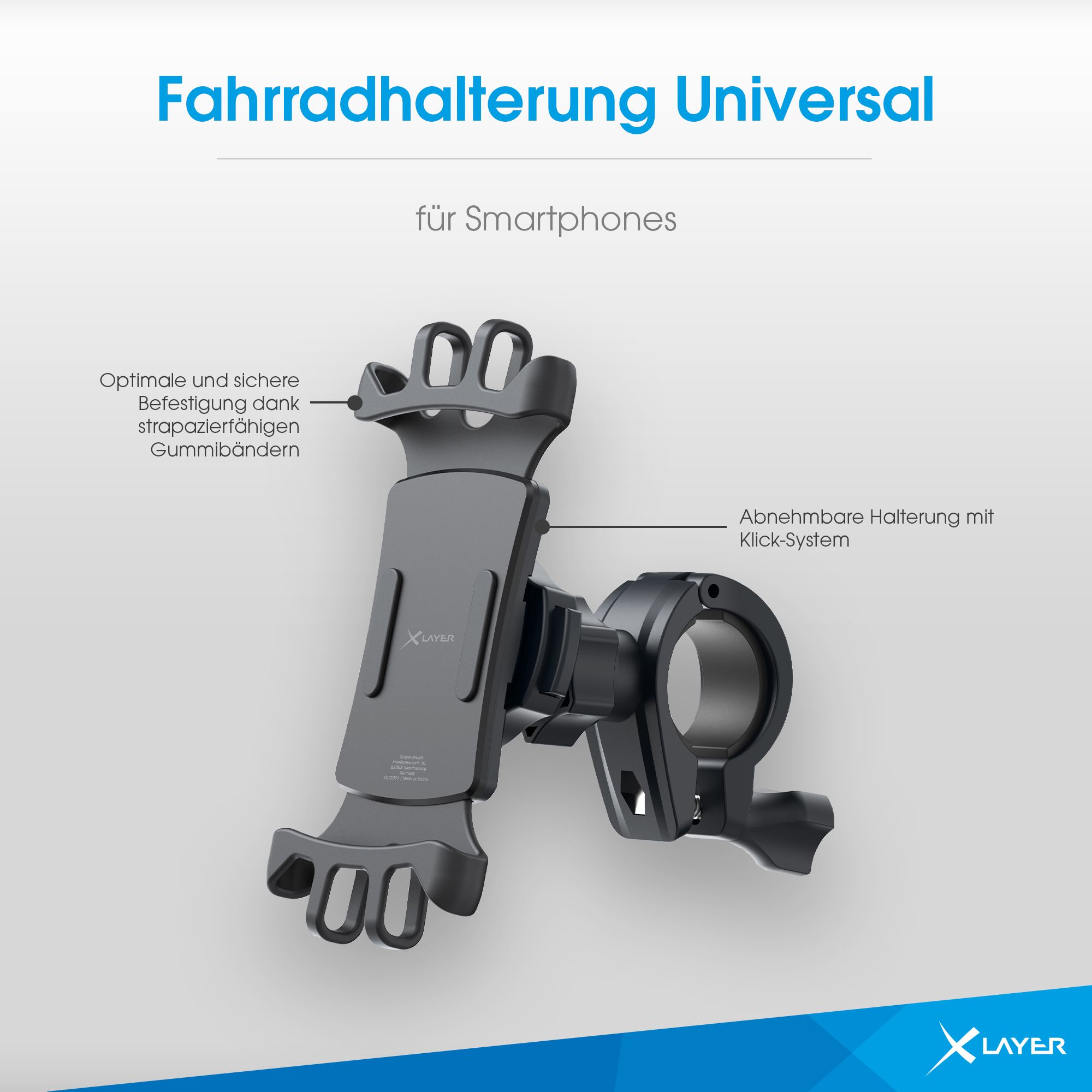 XLayer Universal Smartphones Fahrradhalterung