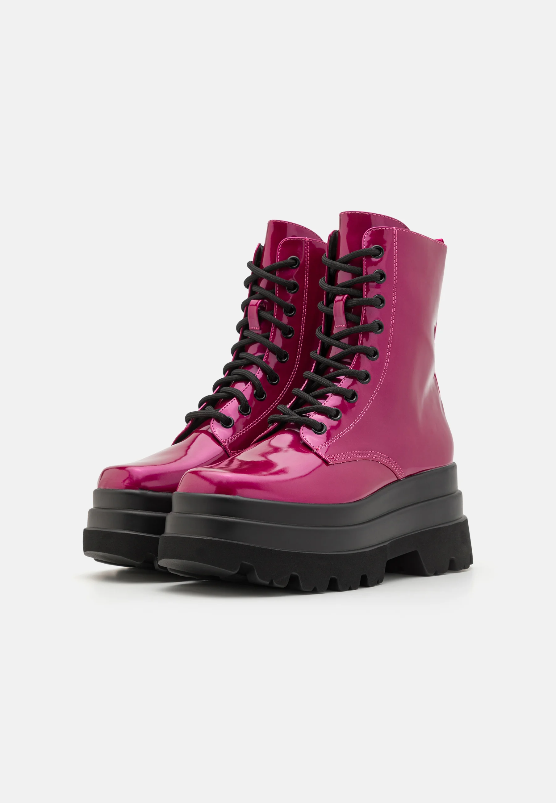 Koi Footwear DEATHWATCH TRIDENT PLATFORM BOOTS - Botines con cordones