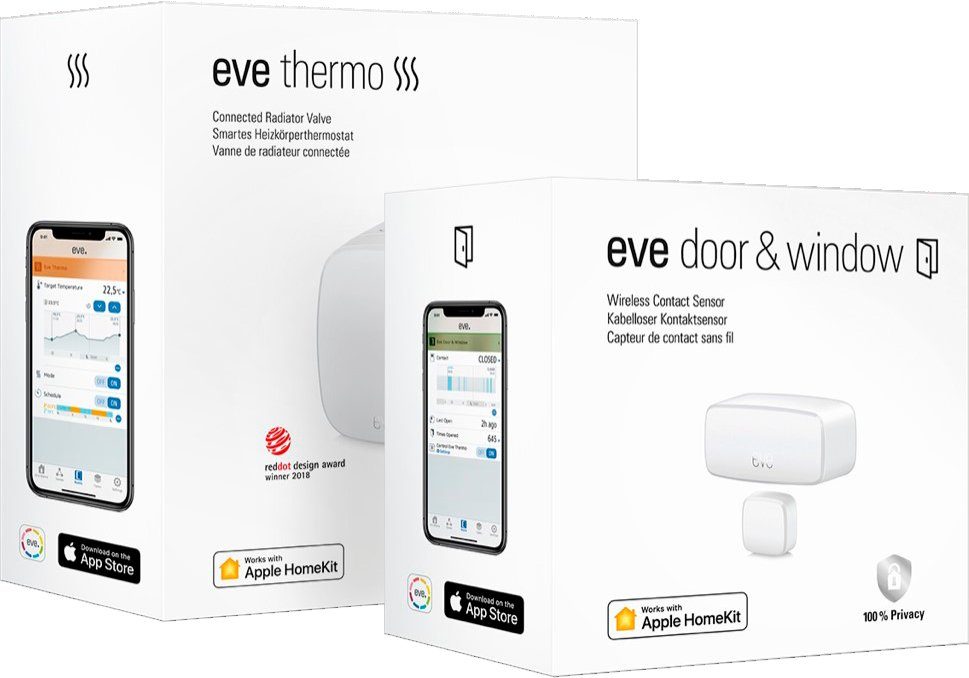 EVE Heizkörperthermostat Thermo + Door & Window Heizen Set