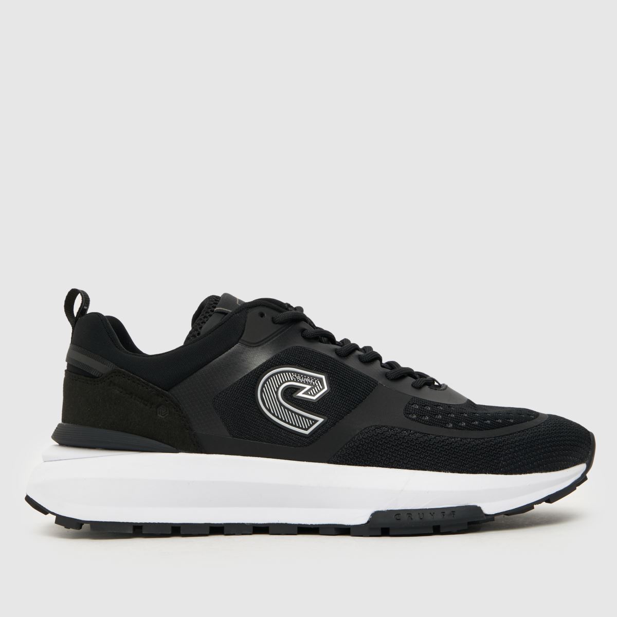 CRUYFF Fuzeknit-sneakers i svart och vitt