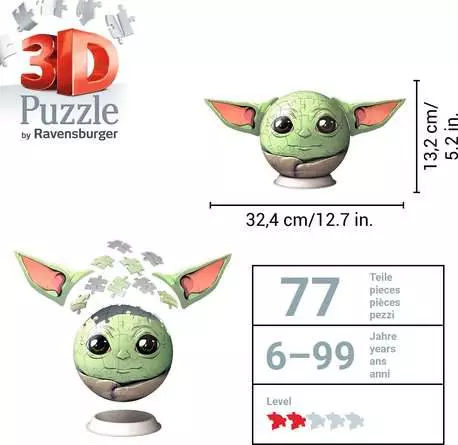 Ravensburger Mandalorian Grogu mit Ohren