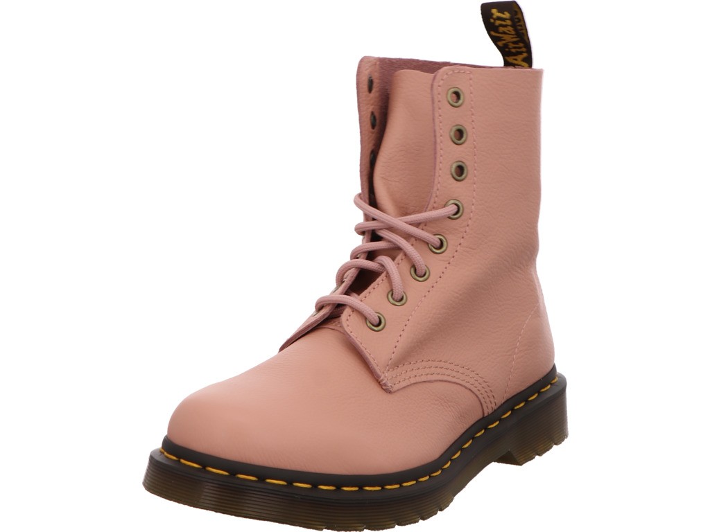 DR. MARTENS Stiefeletten rose Schnürstiefel Boots Damen Orange 1460 Pa