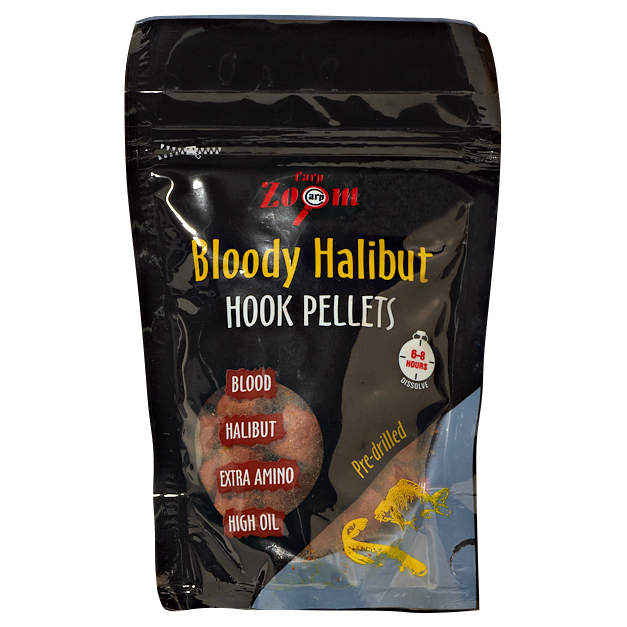 Carp Zoom Pellets Bloody Halibut Hook