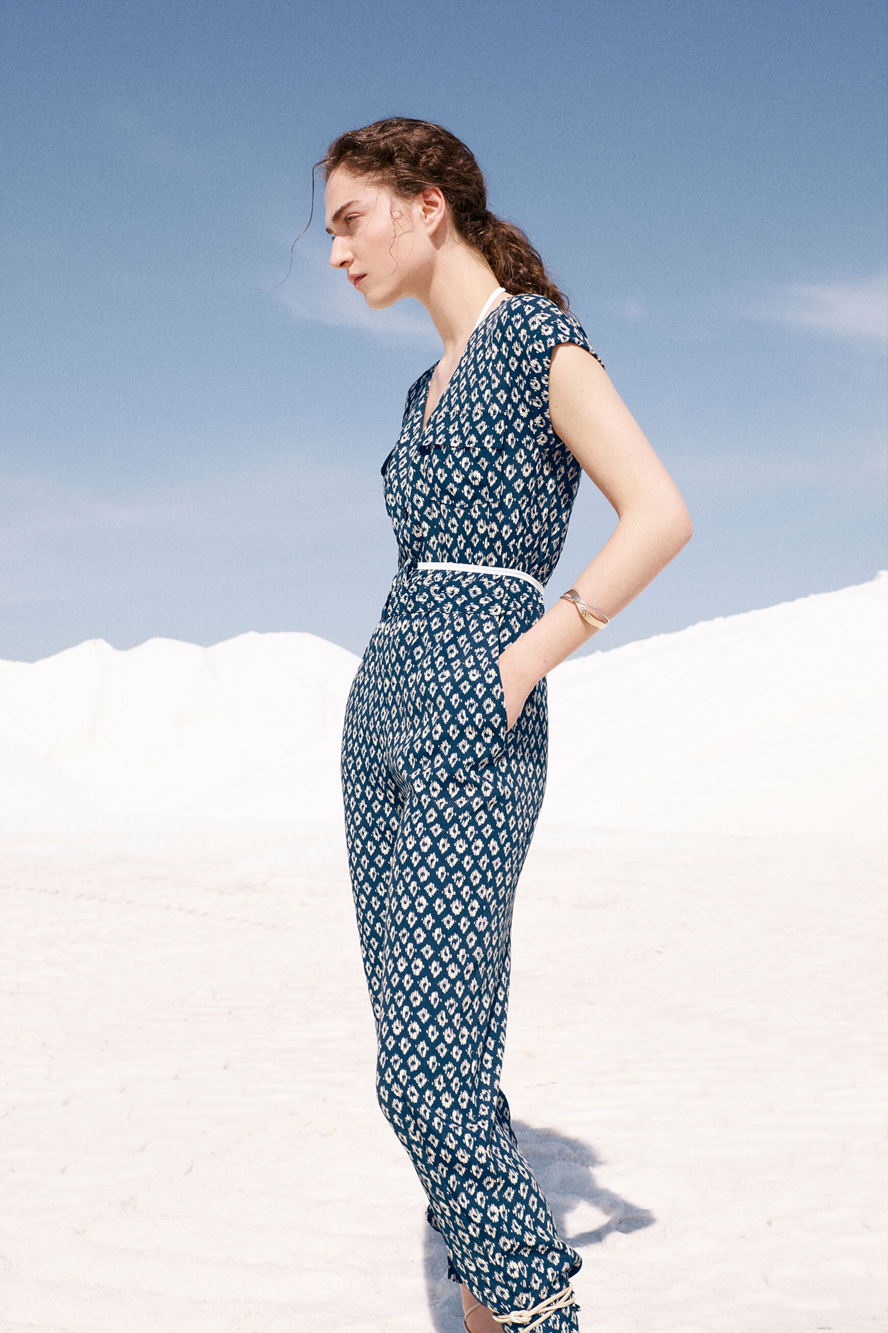 combinaison rina bleu marine femme