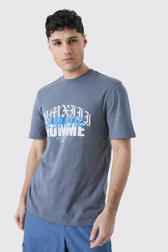 T-Shirt mit Homme Rodeo Drive Print
