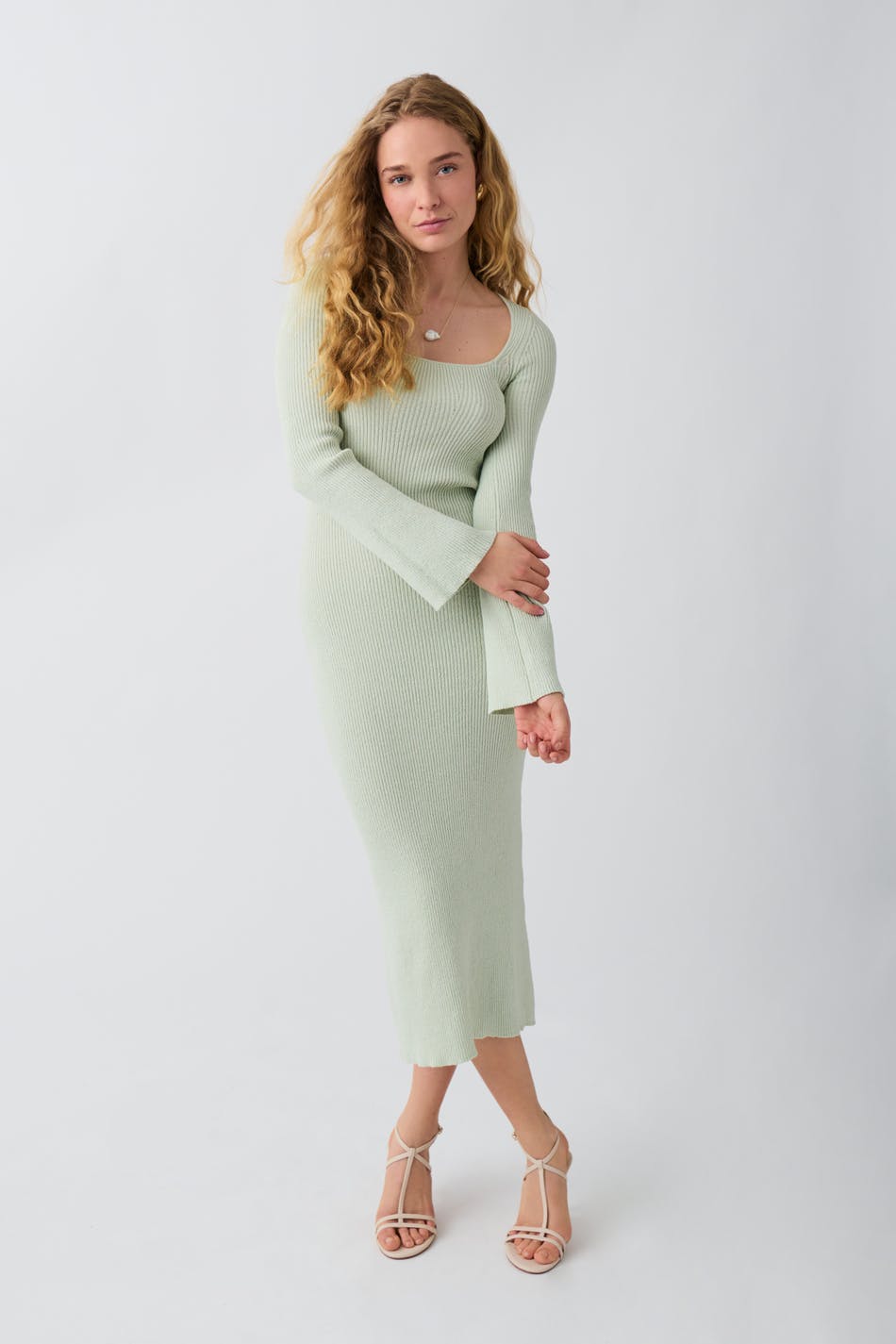 Knitted midi dress