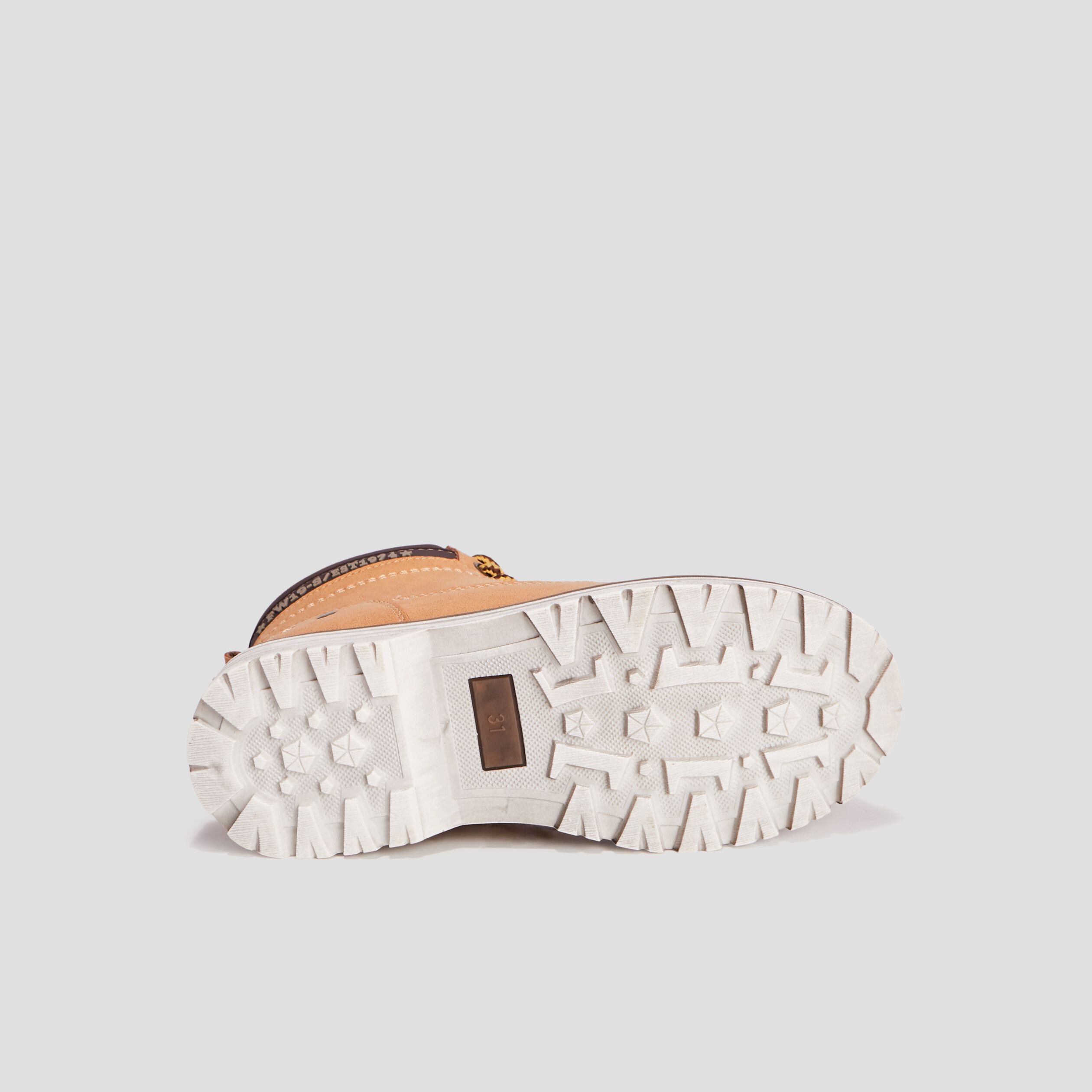 Bottines fourrées crantées zippées camel garçon | La Halle