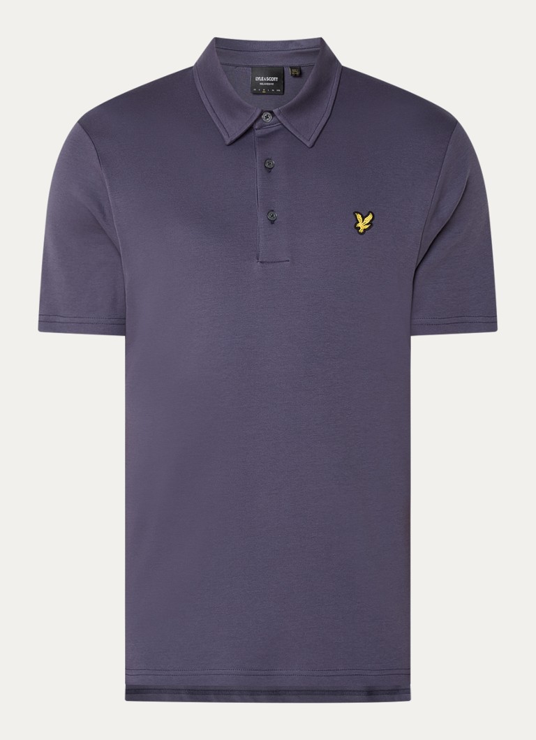 Lyle & Scott  Interlock regular fit polo met logoborduring