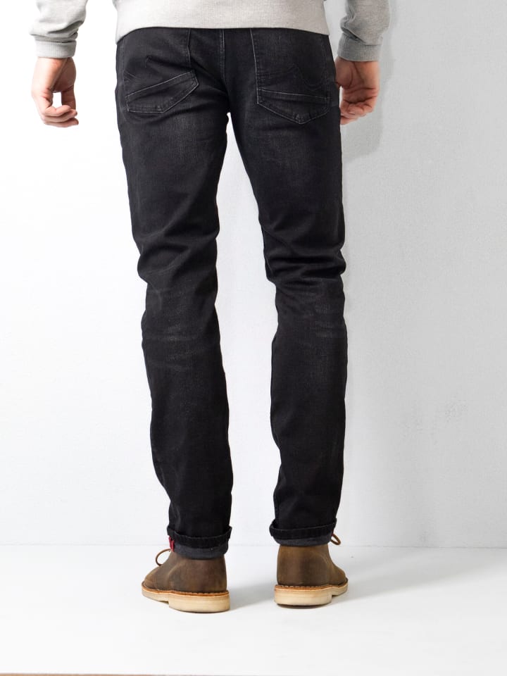 Petrol Industries Regular Tapered Fit Jeans Russel in Schwarz günstig kaufen