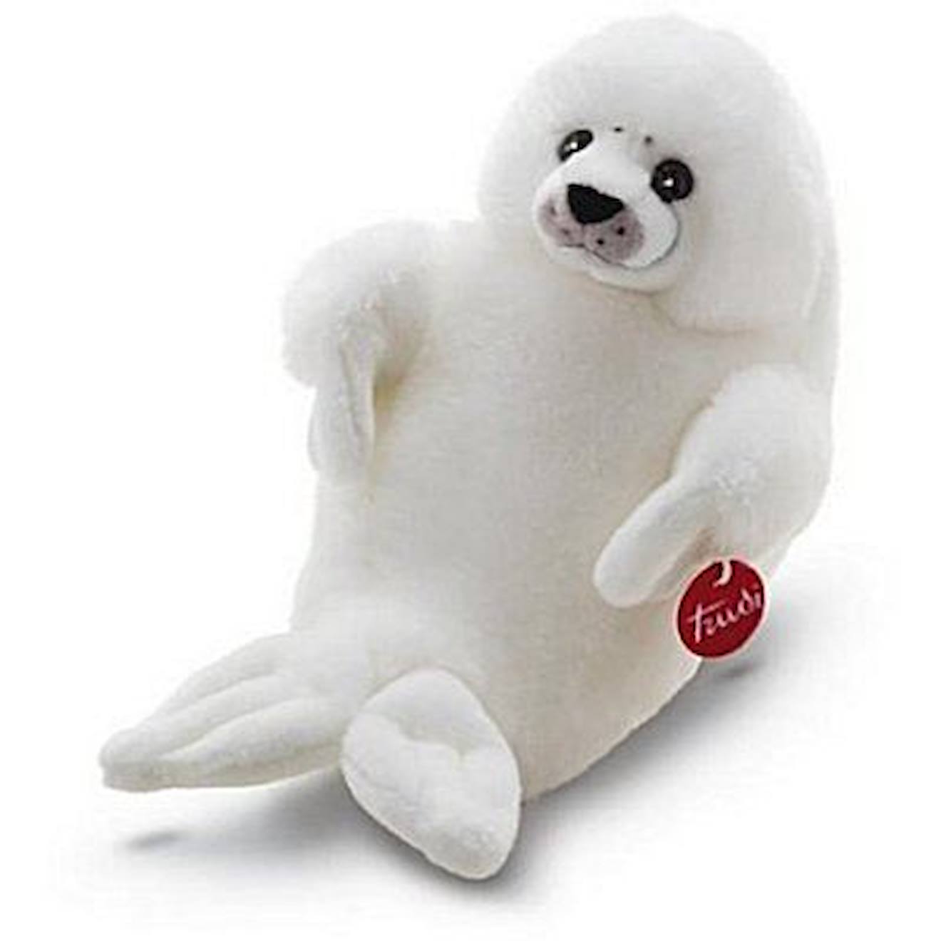 Peluche Trudi bébé phoque 46cm blanc